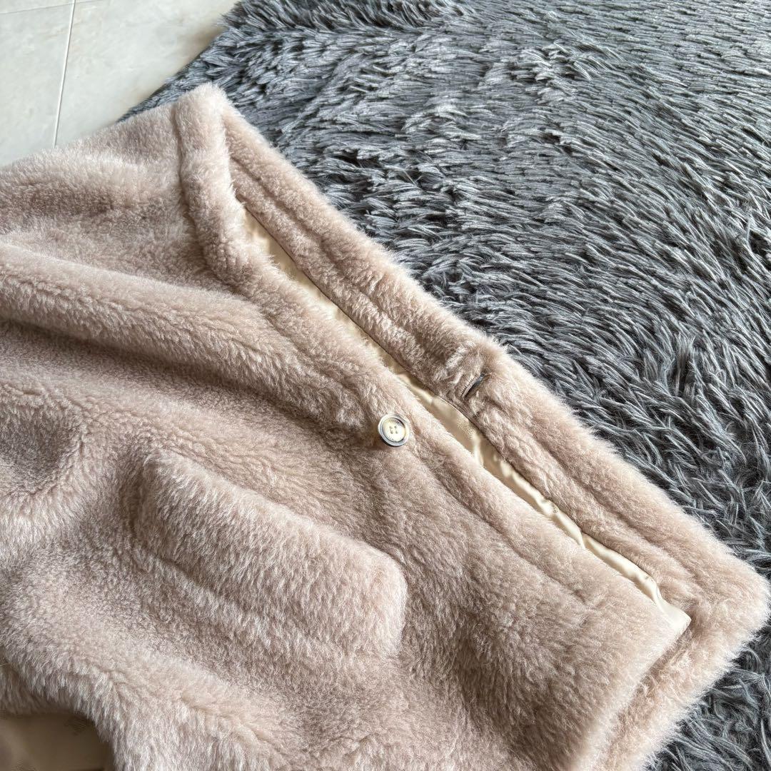 美品✨MaxMara Tebe1 テディケープ サンドベージュ アルパカ・シルク