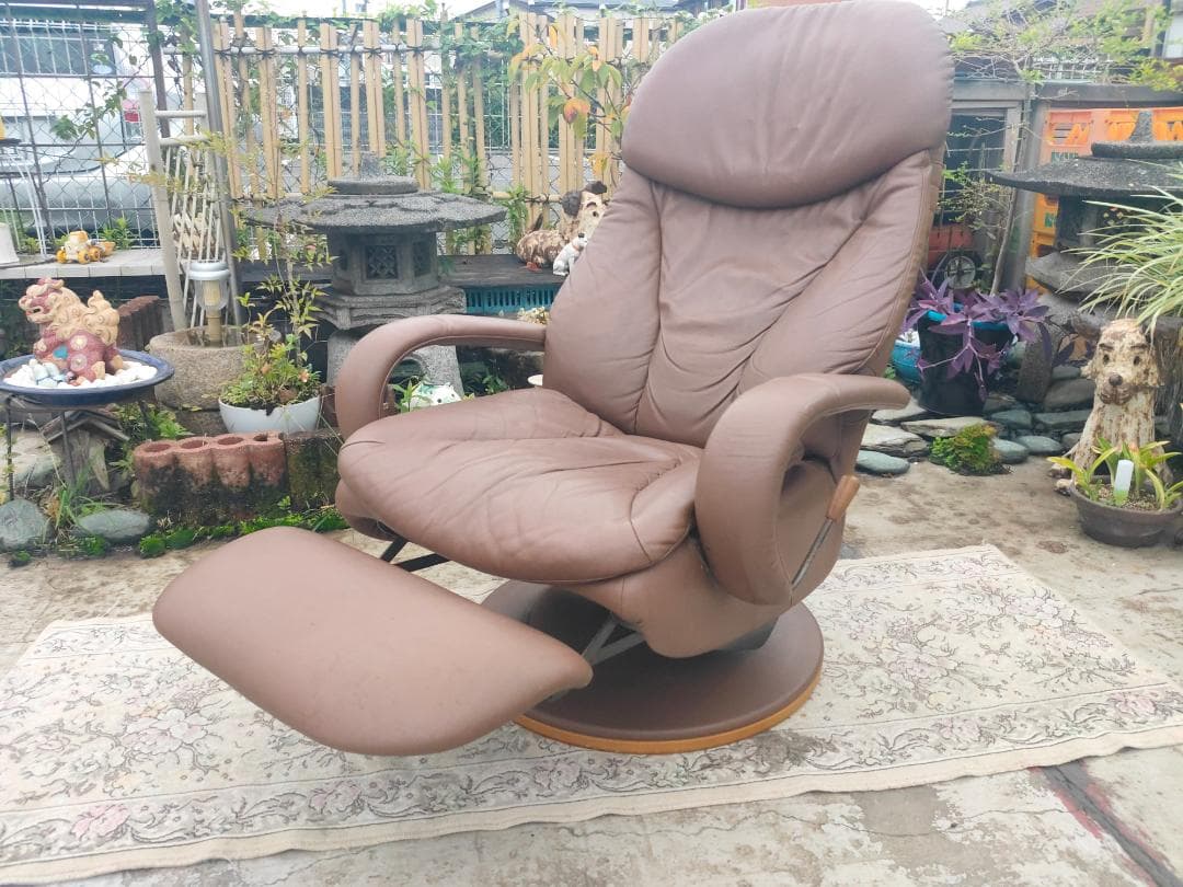 (至福の時) カリモク☆ampio☆本革リクライナーPチェア（35.8万)