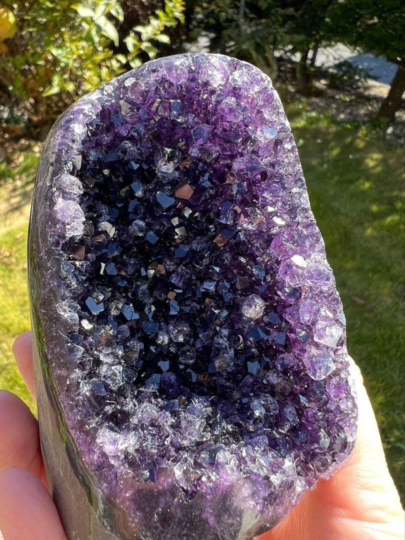 A756 アメジストクラスター　ローズクォーツ丸玉　2点セット　天然石