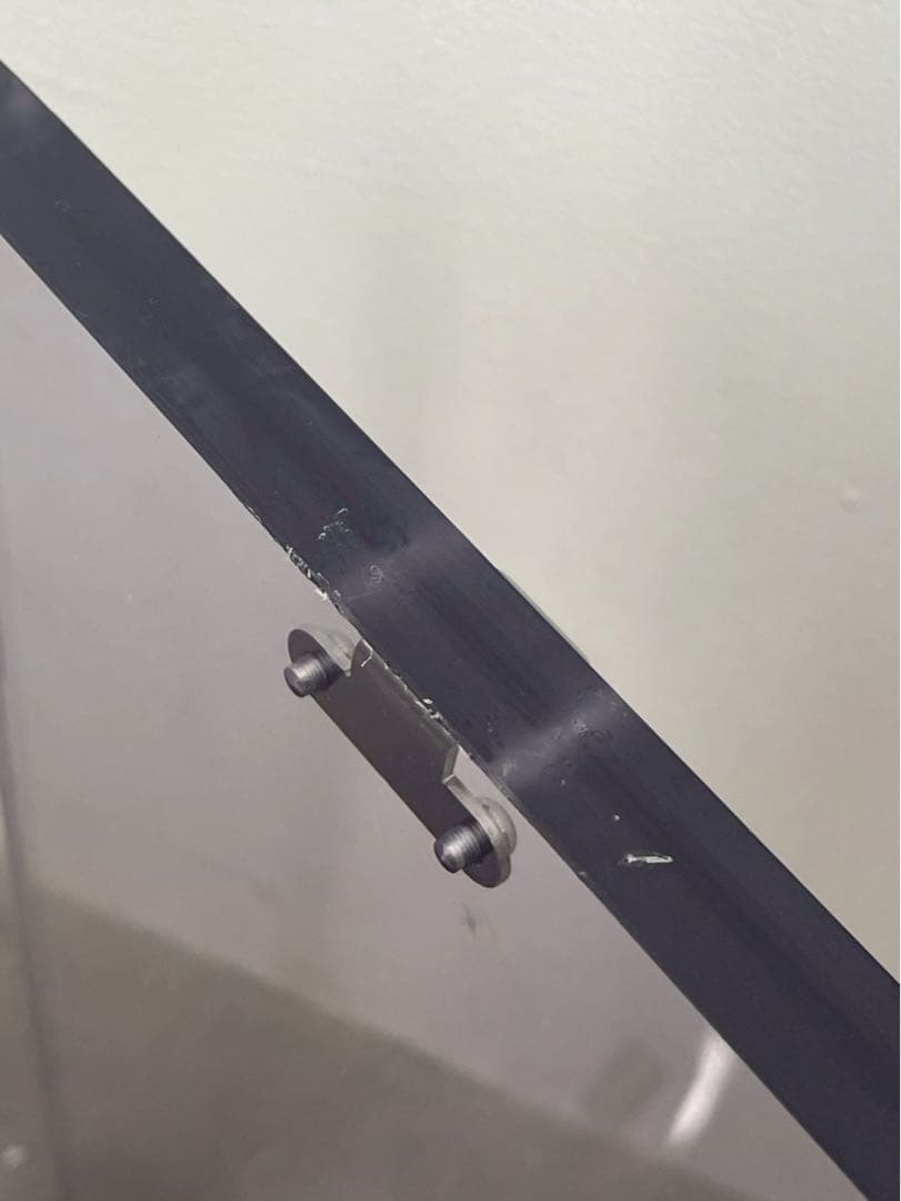 未使用アクリルケース キューブBOX ディスプレイボックス ショーケース 透明紫