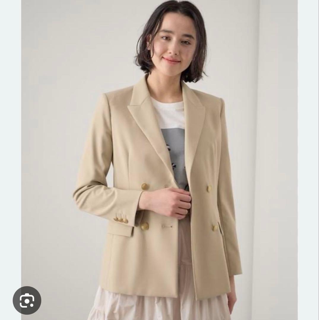 【未使用】完売品✨️アナイ オックス ストレッチ ダブル ジャケット 金ボタン