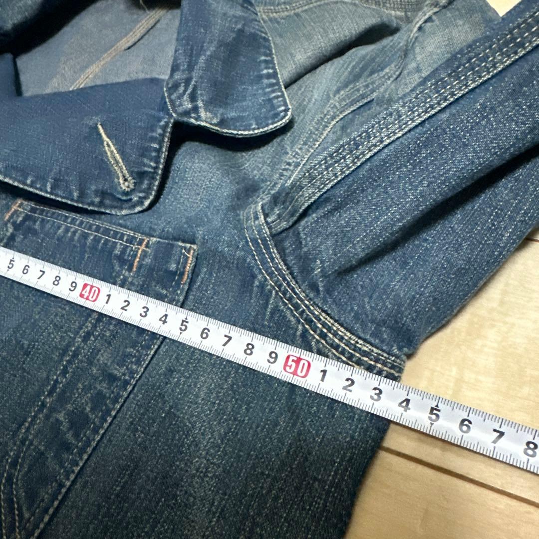 RRL デニムカバーオール　リペア&ダメージ加工