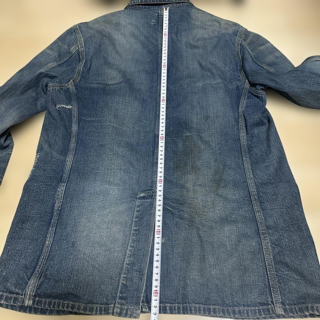 RRL デニムカバーオール　リペア&ダメージ加工
