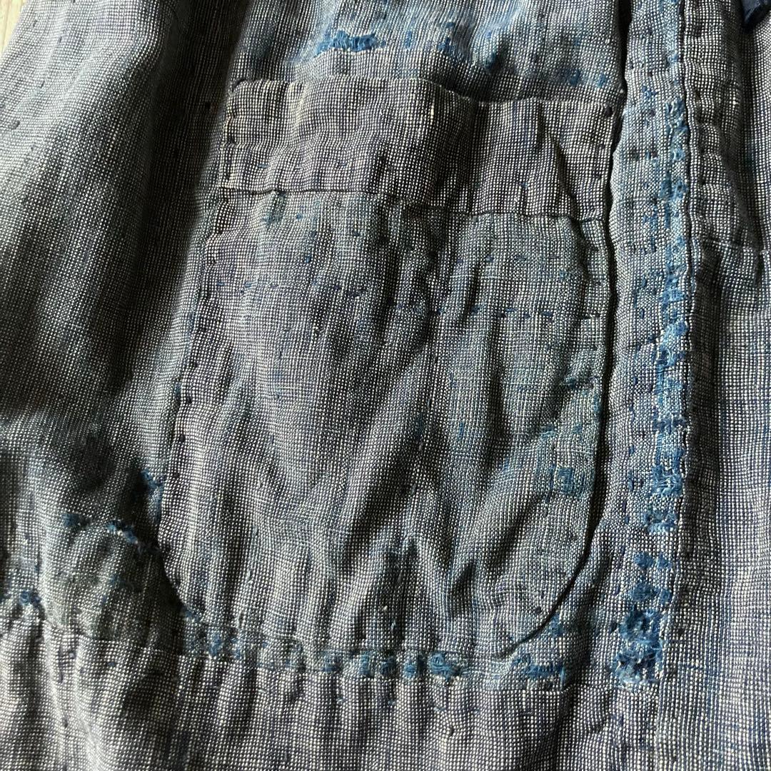 古布 布団皮 襤褸 BORO 木綿 ピエロもんぺ サルエル モンキーパンツ