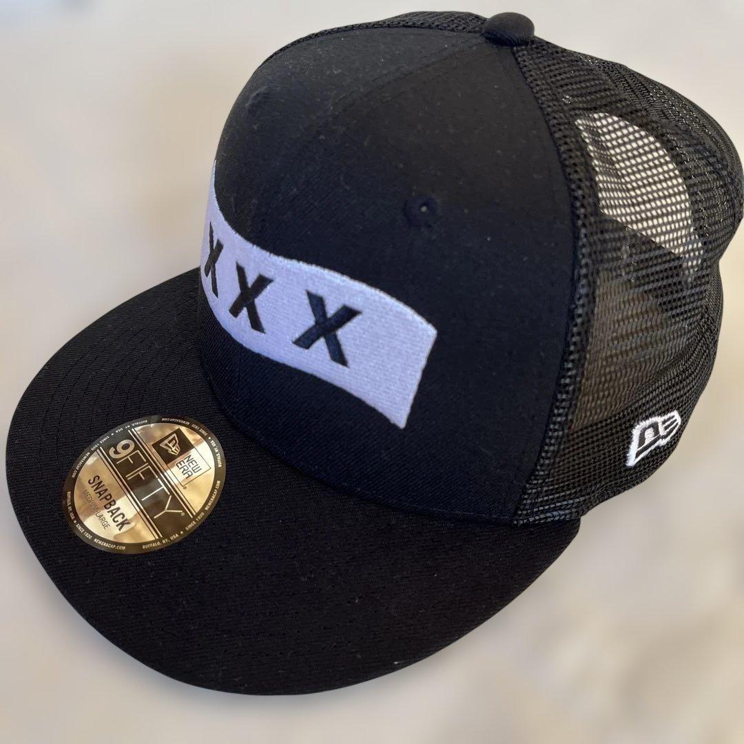 未使用級　NEW ERA × GOD SELECTION XXX　キャップ　黒