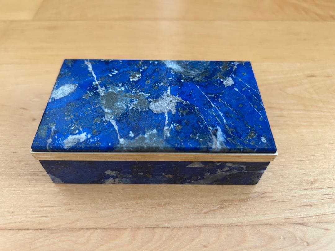 ラピスラズリ アクセサリーケース　宝石箱