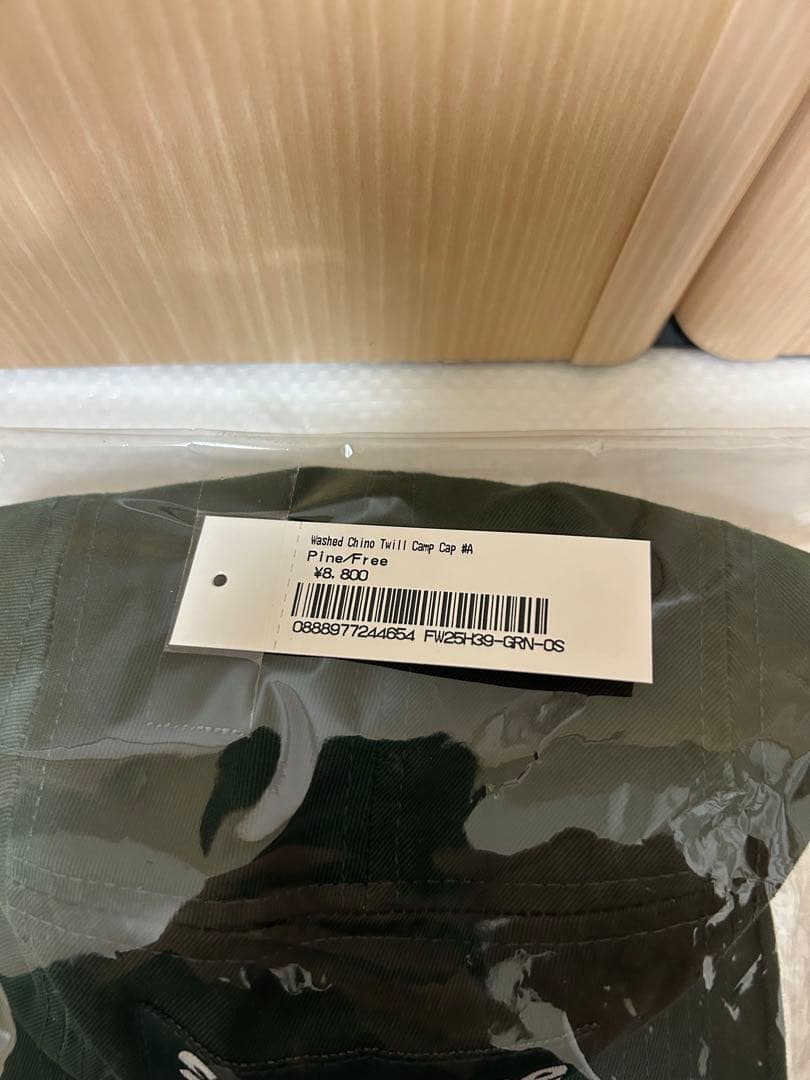 帽子 Supreme washed chino twill camp cap 25FW