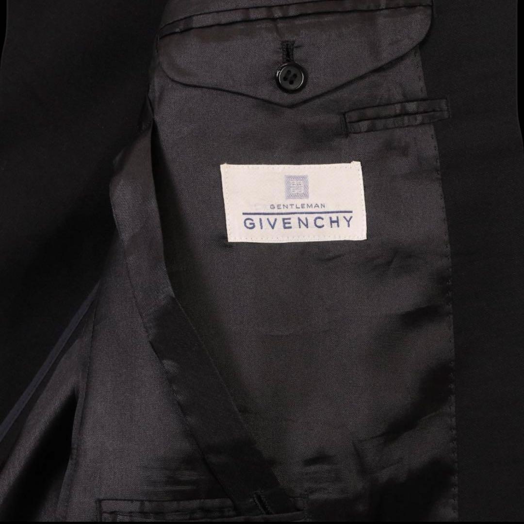 ジバンシー　ダブルブレスト　セットアップスーツ　黒　ブラック　ピークドラペル