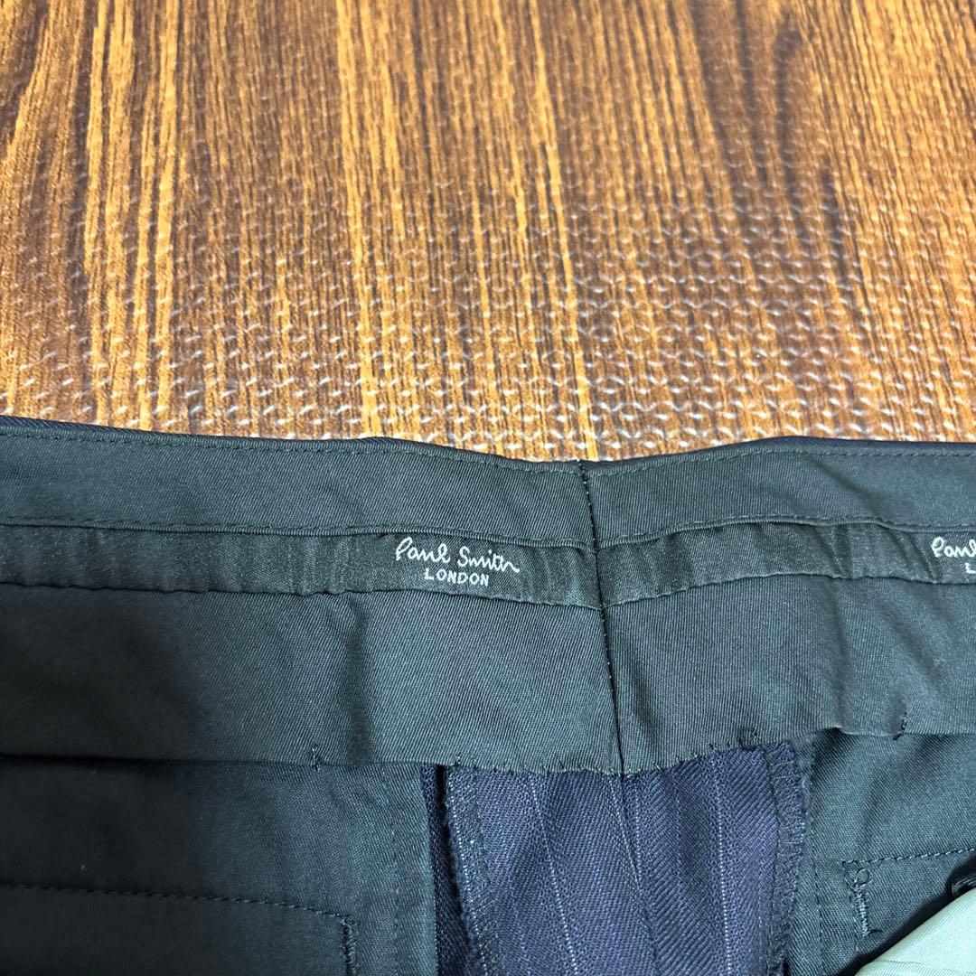 メンズ　Paul Smith ネイビー ストライプスーツ