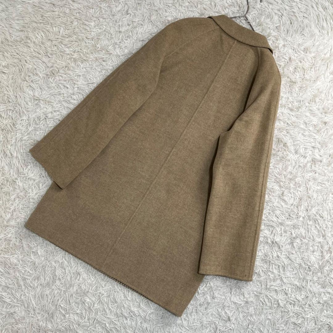 美品✨アクアスキュータム ウールカシミア リバーコート ベージュ ダブルフェイス