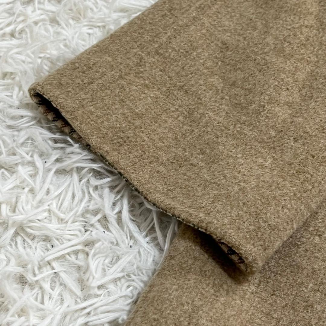 美品✨アクアスキュータム ウールカシミア リバーコート ベージュ ダブルフェイス