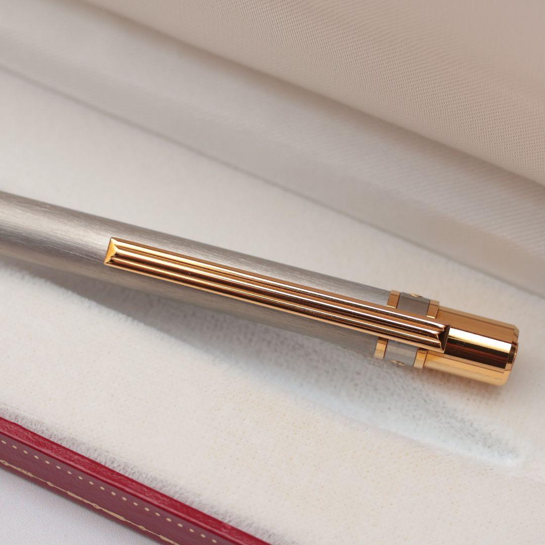 未使用 Cartier ボールペン シルバー ゴールド カルティエ