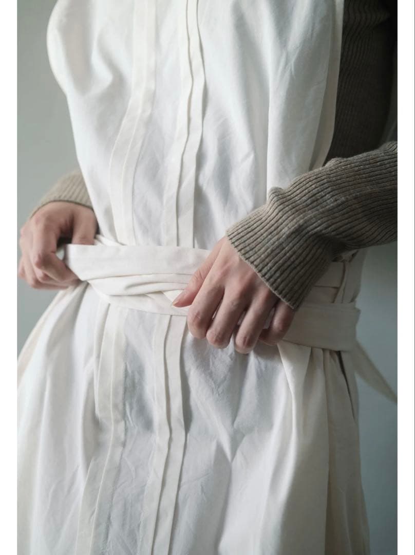 hatsutoki kitchen ノースリーブポップオーバー(エクリュ)