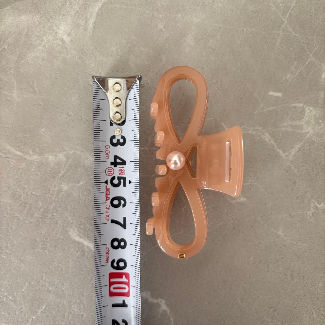 美品⭐️Alexandre De Paris ヘアクリップ　ピンク　リボン