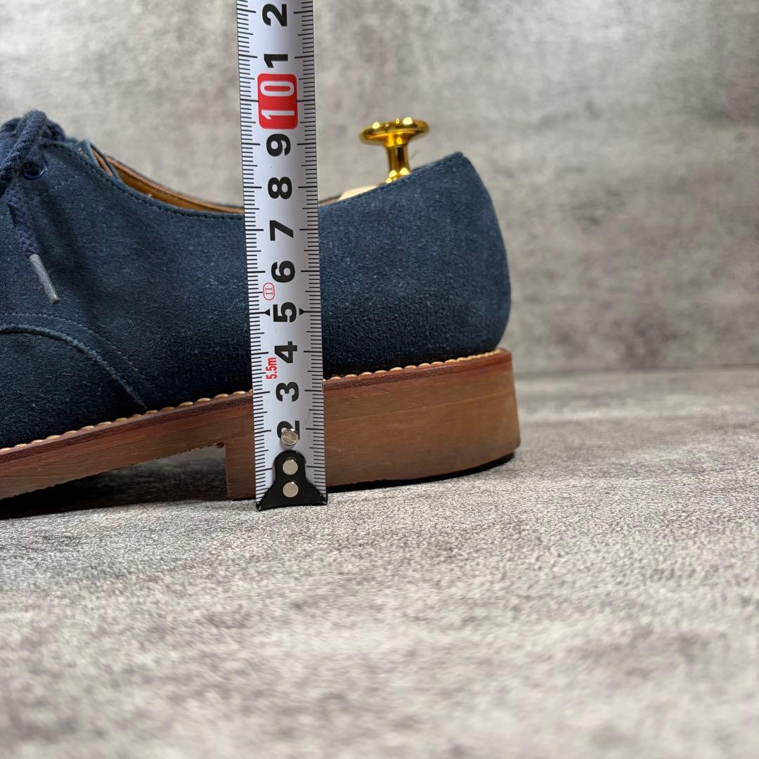 美品　REGAL リーガル　プレーントゥ　スエード　ネイビー　25.5cm