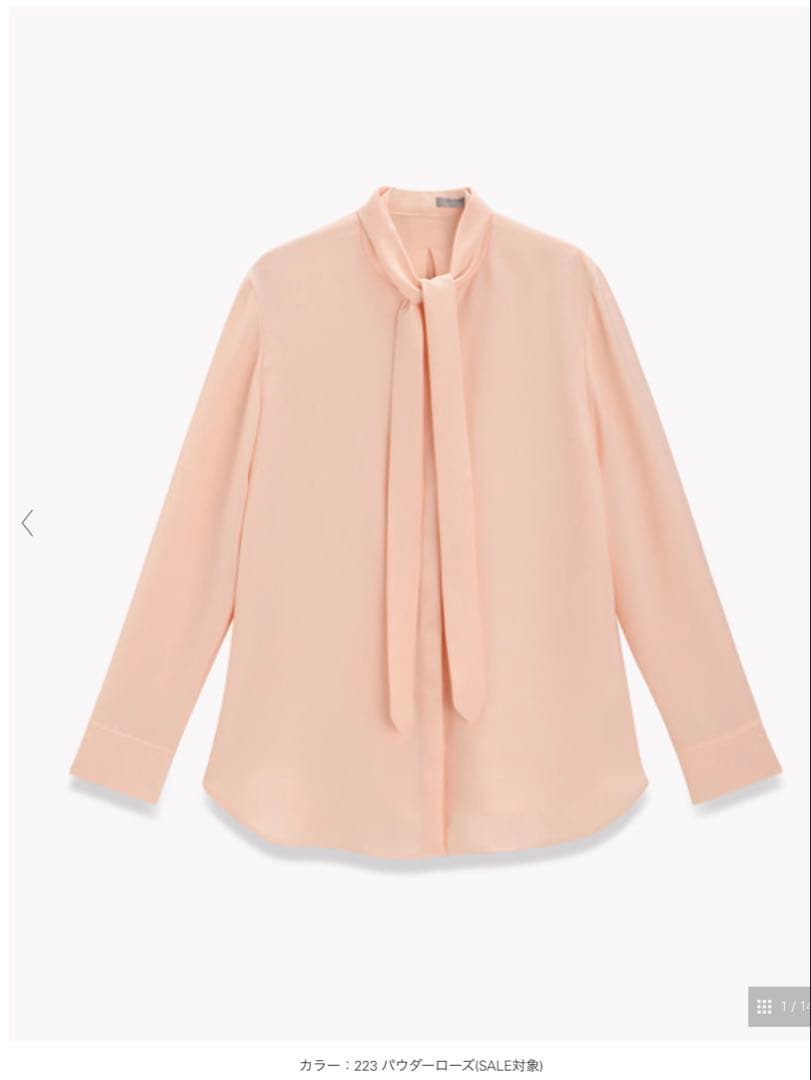 theory luxe 2Way ボウタイブラウス　Jens ピンク　40