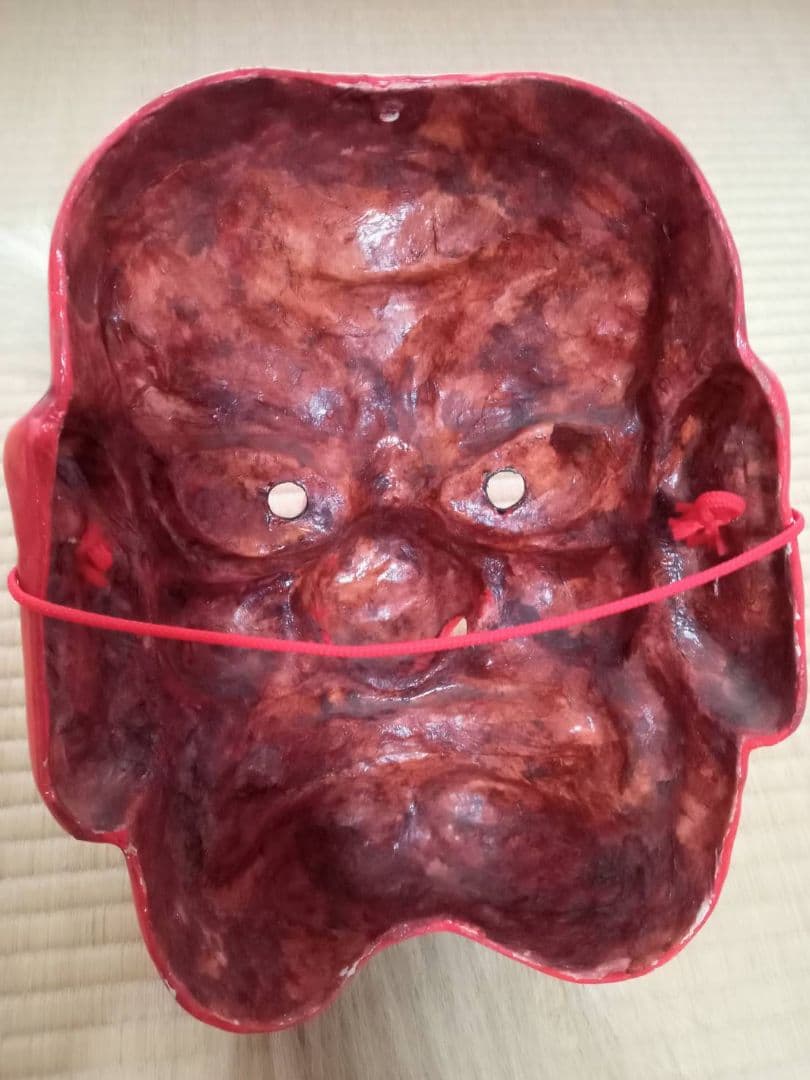 神楽面　伝統工芸　石見神楽　広島神楽　芸北（北広島）天狗(関山)　文化　和紙