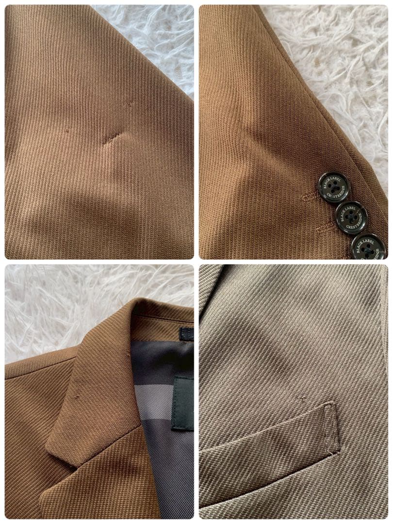 特大XLサイズ　ブラックレーベルクレストブリッジ　スーツ　セットアップ　ブラウン