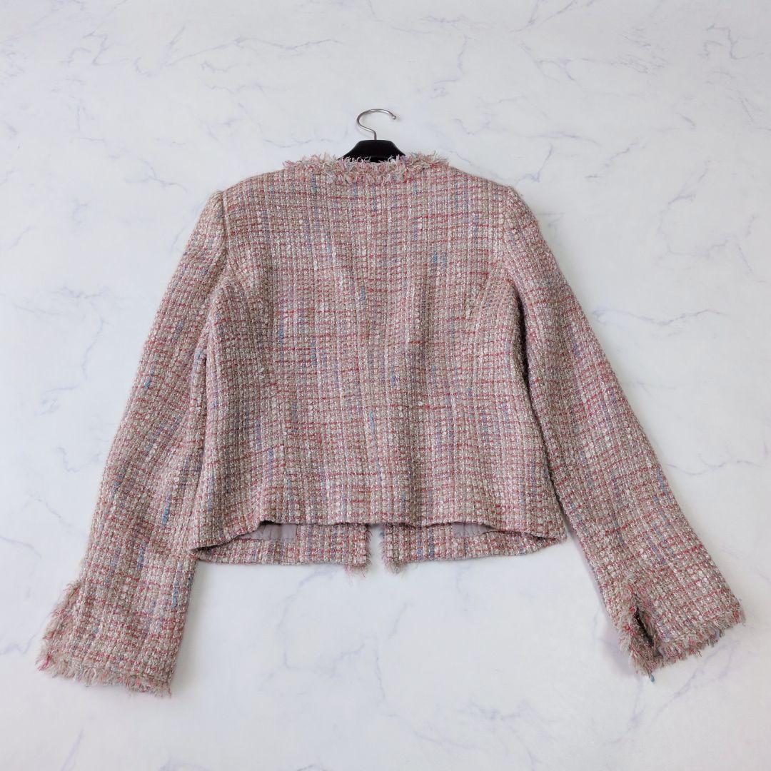 美品✨️ANAYI アナイ ノーカラージャケット ツイード ウール混 36