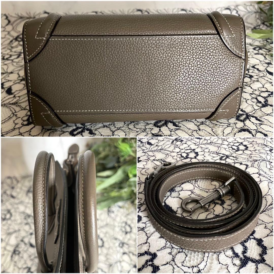 CELINE セリーヌ【美品】ラゲージ ナノ ショルダーバッグ