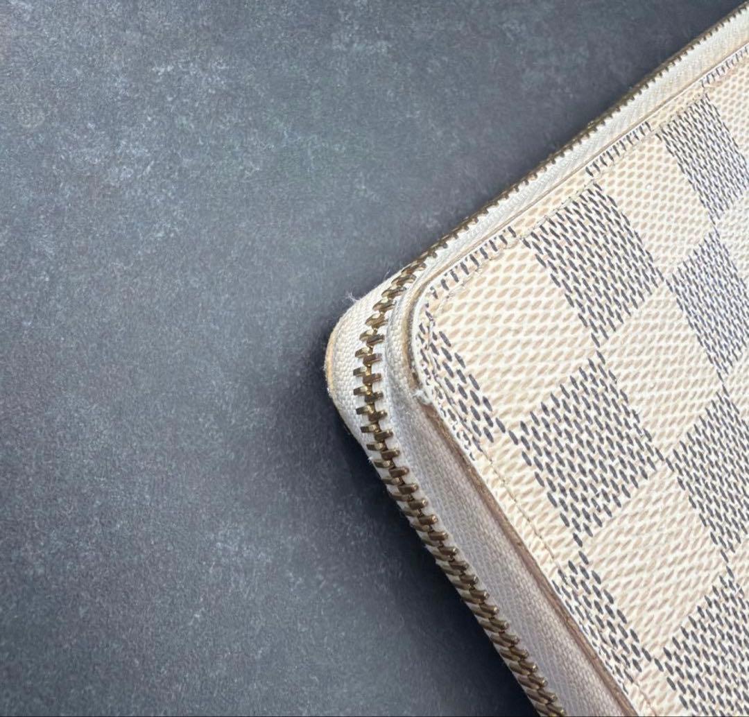 ルイヴィトン ダミエ アズール ポルトフォイユクレマンス ピンク 長財布