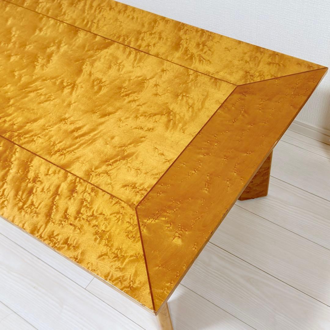 定価30万 IDC 大塚家具 スプレンダー バーズアイメープル リビングテーブル