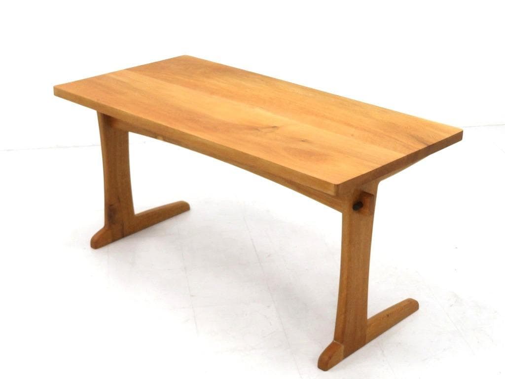 展示品　オーク材　無垢材　オイル仕上げ　デスク　書斎机　勉強机　北欧　高級