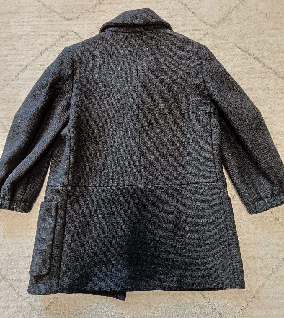 miu miu ダークグレー Pコート ピーコート