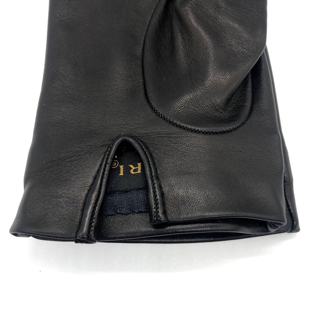 未使用✨ブルガリ レザー　手袋 ブラック