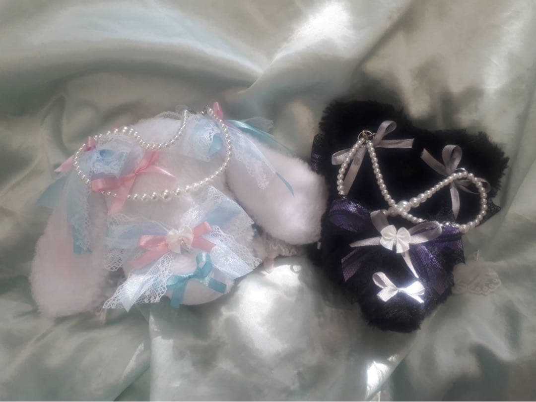 るる様ぬい服ふわふわうさ耳猫耳お座り にじぱぺ いつぬい 10cm 12cm