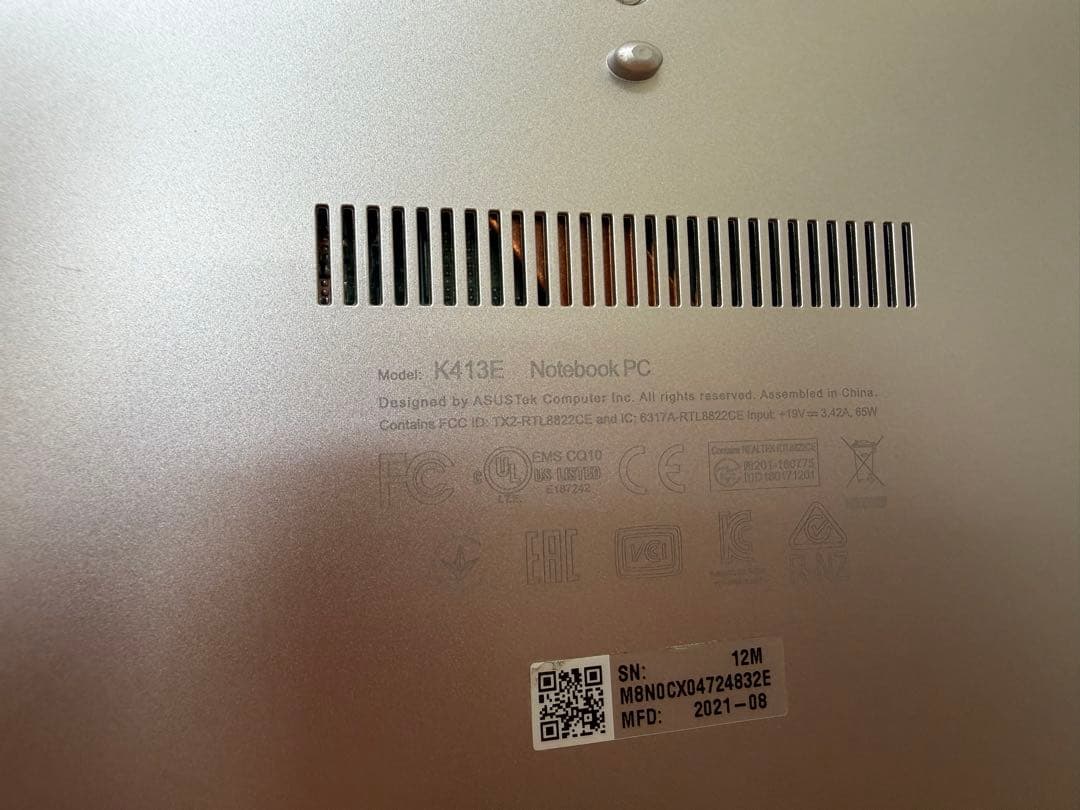 〔中古品〕 VivoBook 14 K413E core-i5