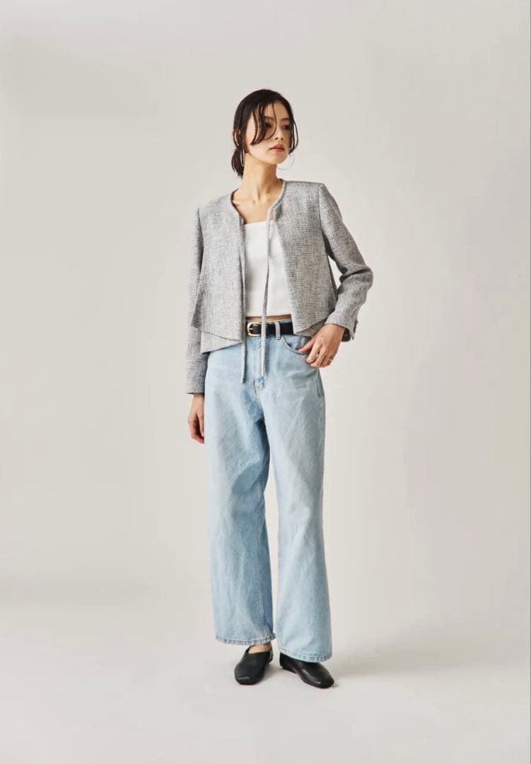 新品未使用⭐︎CONNSE ソフトツイードジャケット（GRAY）