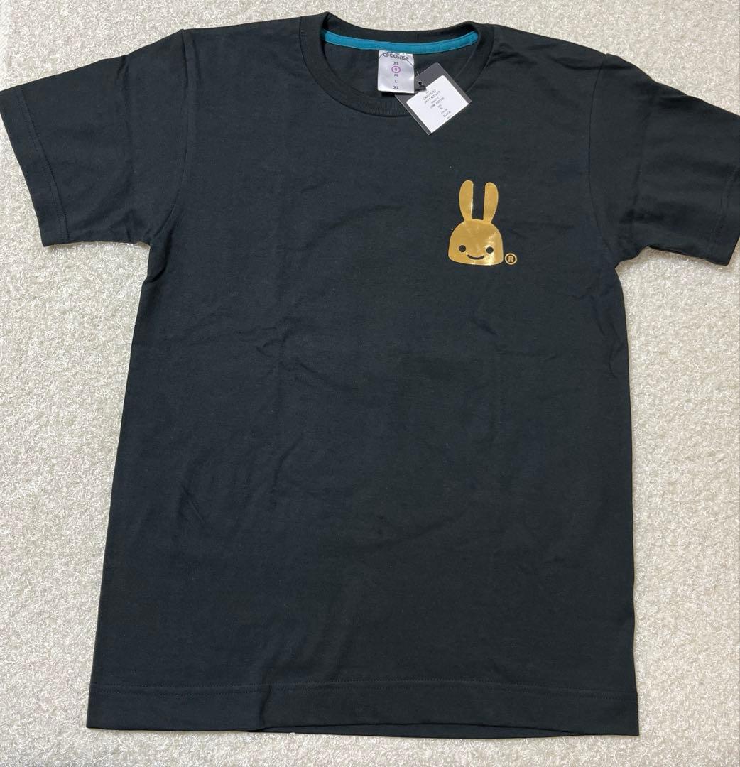 【新品未使用タグ付】CUNE　キューン　Tシャツ　金うさぎ　ブラックゴールド　S