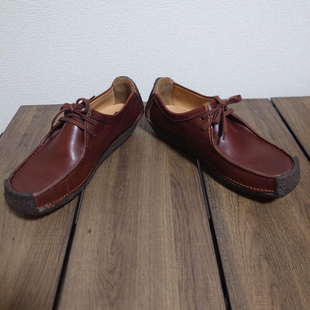 【極美品】clarks クラークス ナタリー レザー レースアップ 26cm