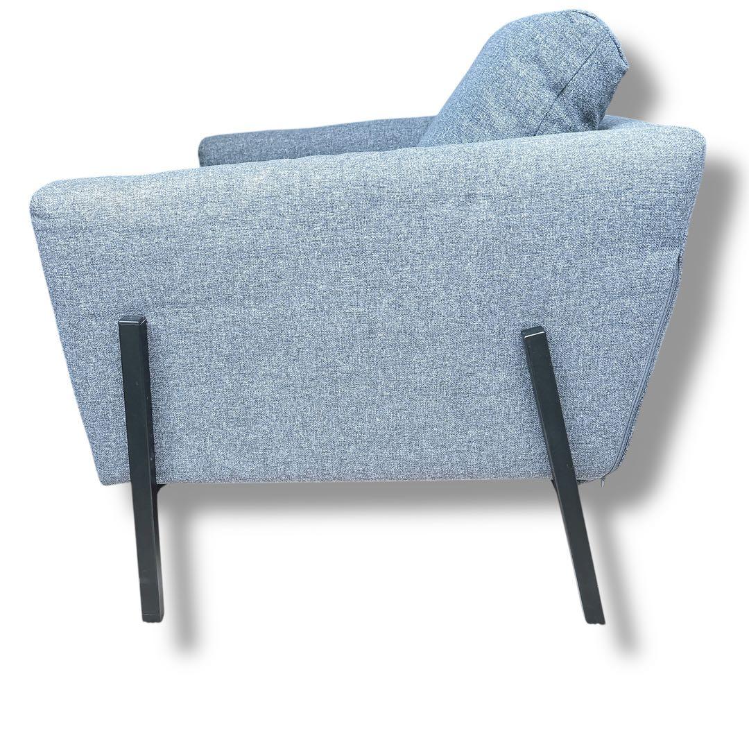 IKEA コアルプ KOARP 1人掛けソファ グレー 背面収納有り