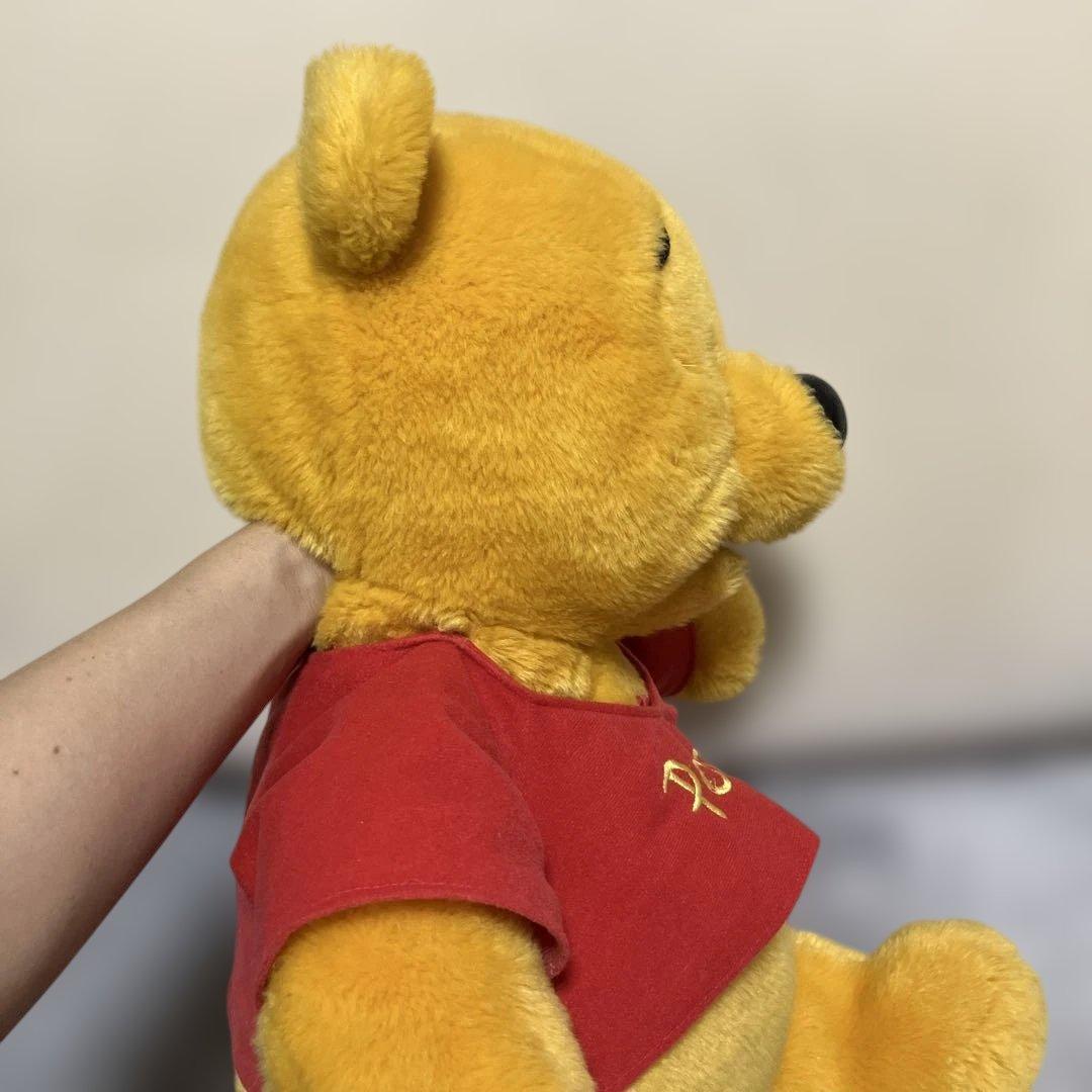 [美品・レア・レトロ]ディズニー　プーさん　BIG サイズ ぬいぐるみ　パペット