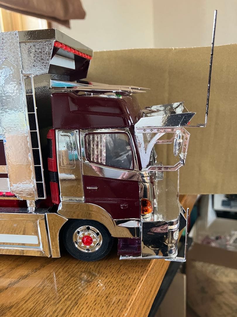 プロフィア、デカ箱ダンプ、デコトラ、完成品1／32