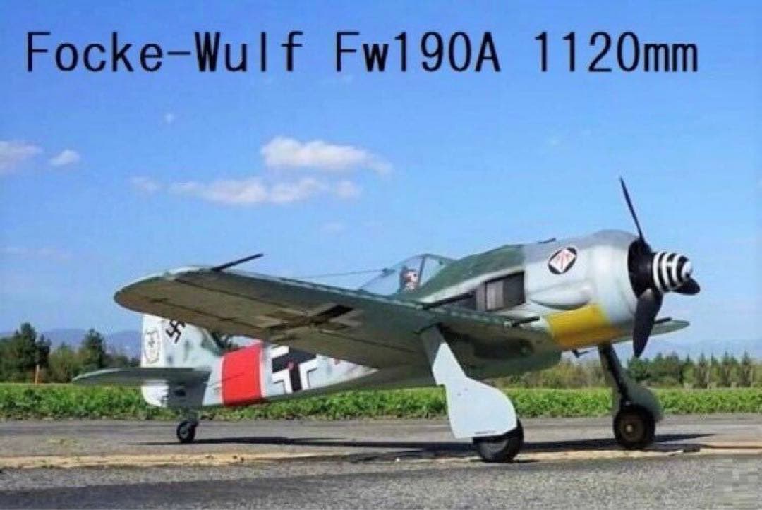EPO製 フォッケウルフFw190A 迷彩PNP（V2）1120mm
