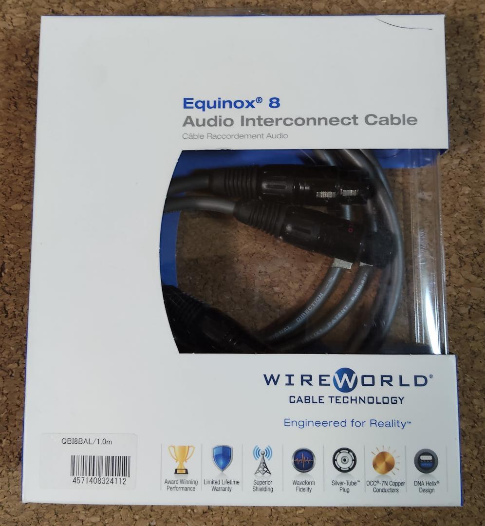 【1m】WireWorld Equinox 8 XLR/1.0m 7N超高純度銅