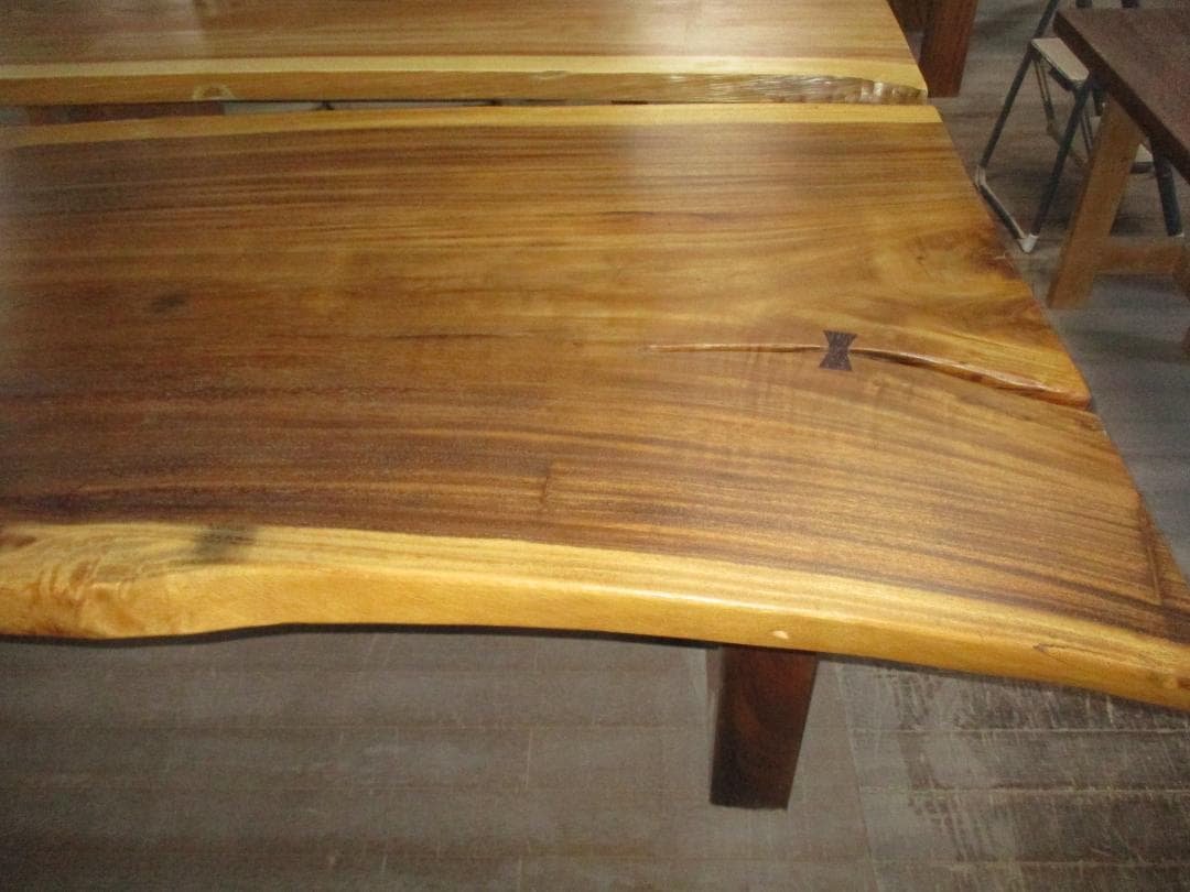 J-0026■　モンキーポッド　テーブル　ローテーブル　ダイニング　座卓　一枚板