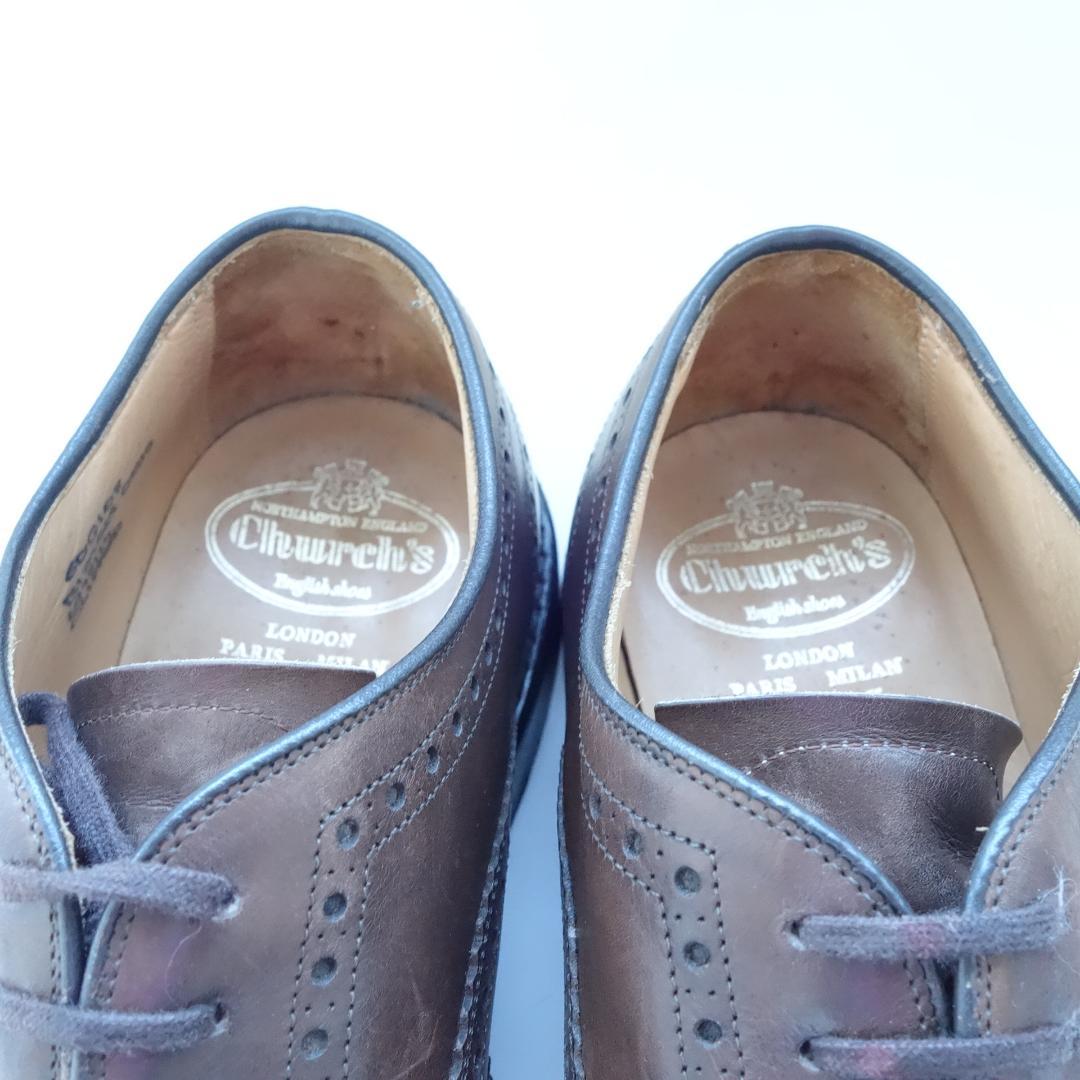 イングランド製☆送料無料☆美品☆チャーチ☆クリフォード 濃茶☆UK8=27cm☆