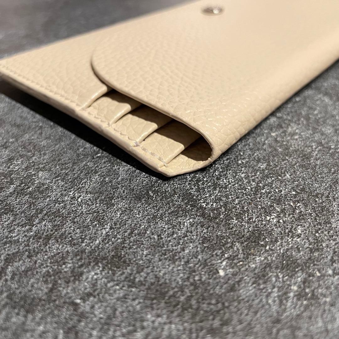 早い者勝ち　韓国　バインダー　貯金　長財布　薄い財布　アイボリー　ホワイト