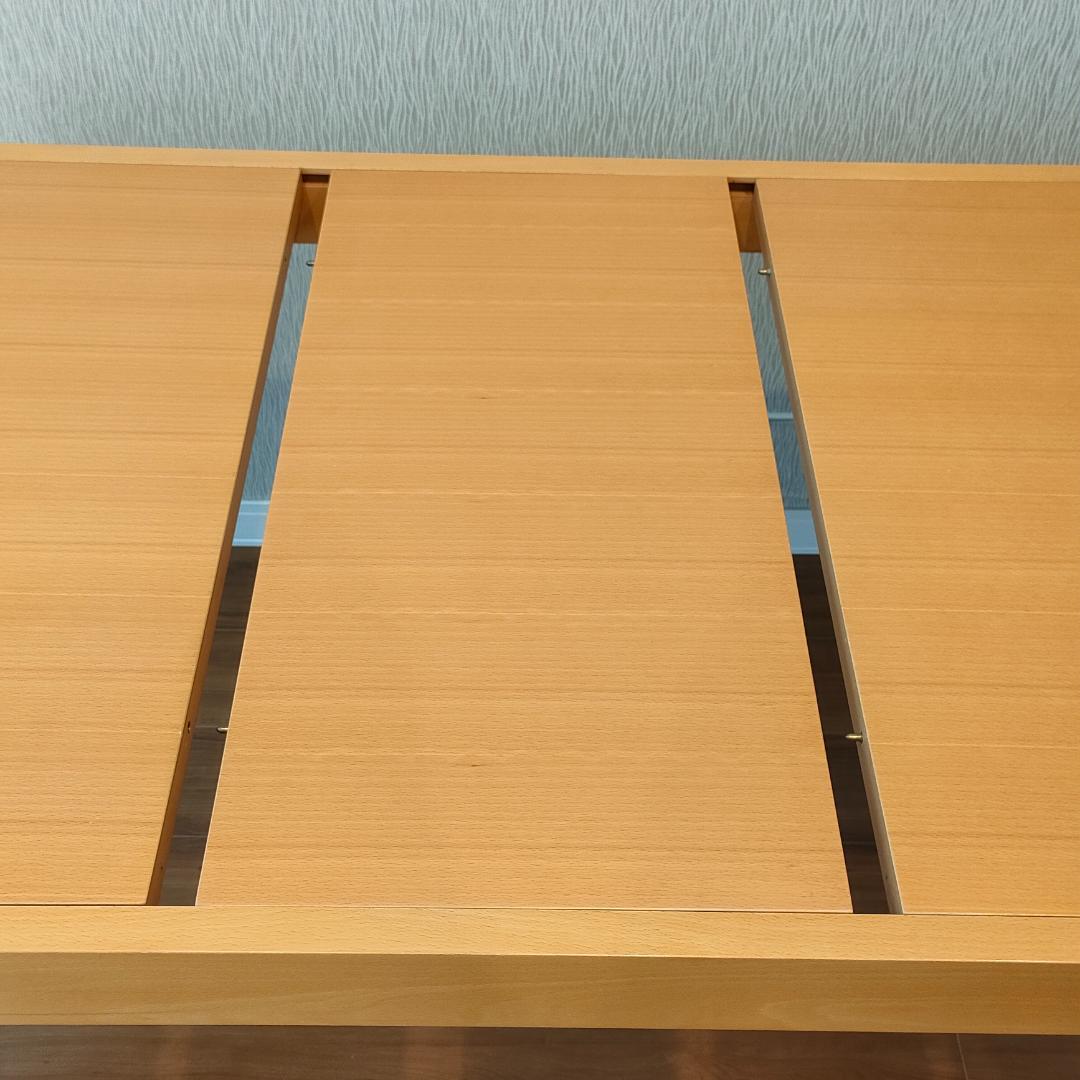 希少　天板回転式　ダイニングテーブル　エクステンションテーブル　ナチュラル