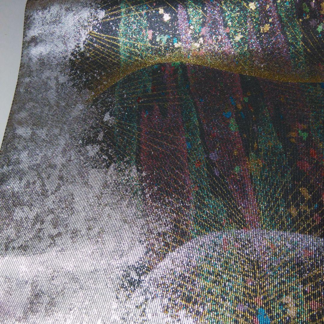 優様　値下げ❗️未使用❗️個性的な袋帯⭐黒 金銀オーロラ箔 若松/ 1405