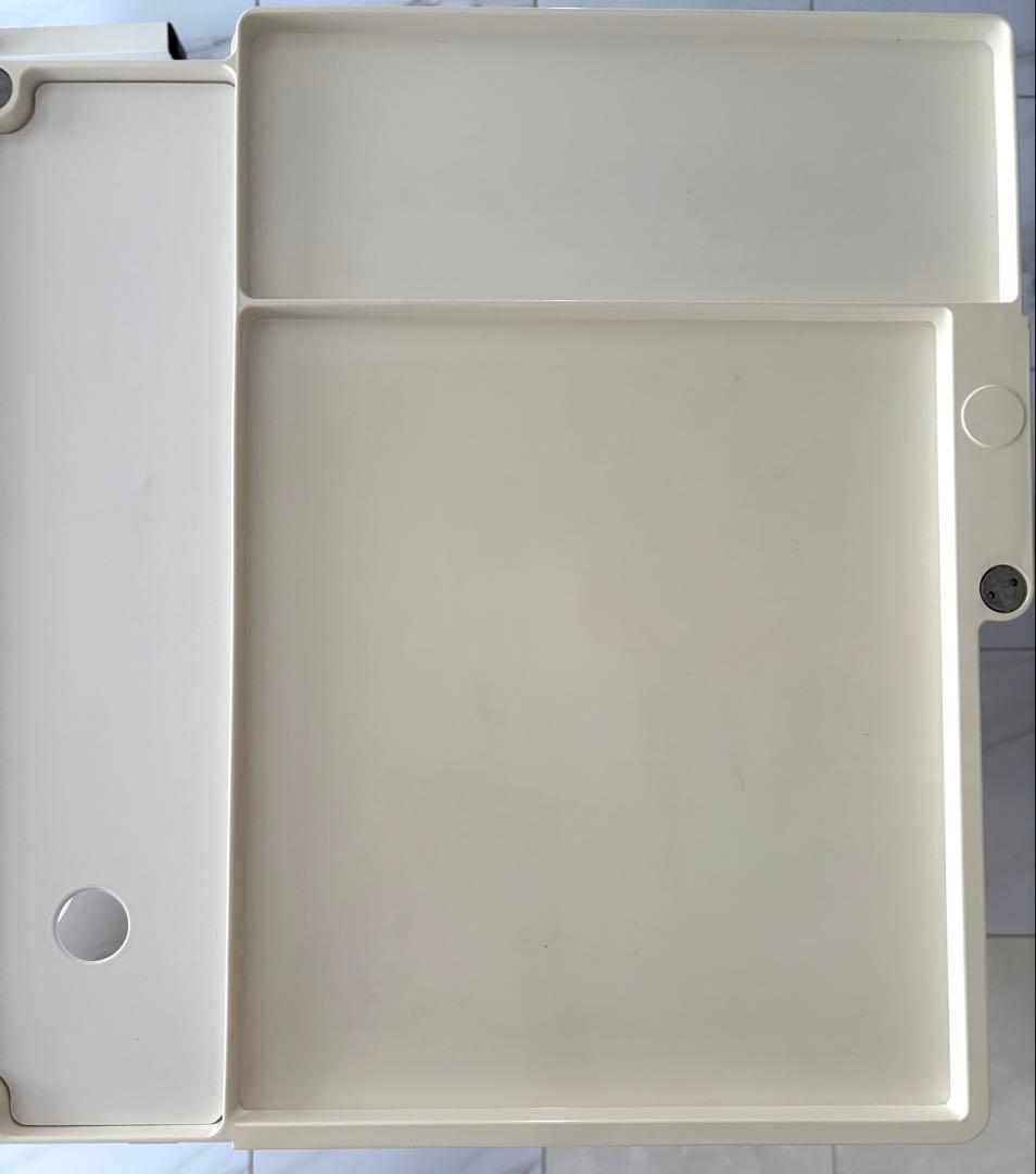 正規品 ジョエ・コロンボ　ボビーワゴン 3段2トレイ　キャスター付き　ホワイト