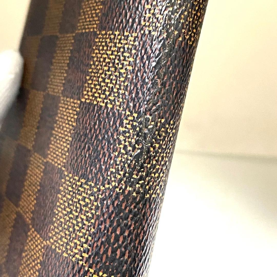 ルイ ヴィトン◎ジッピーウォレット ダミエ 茶 ラウンドファスナー エベヌ