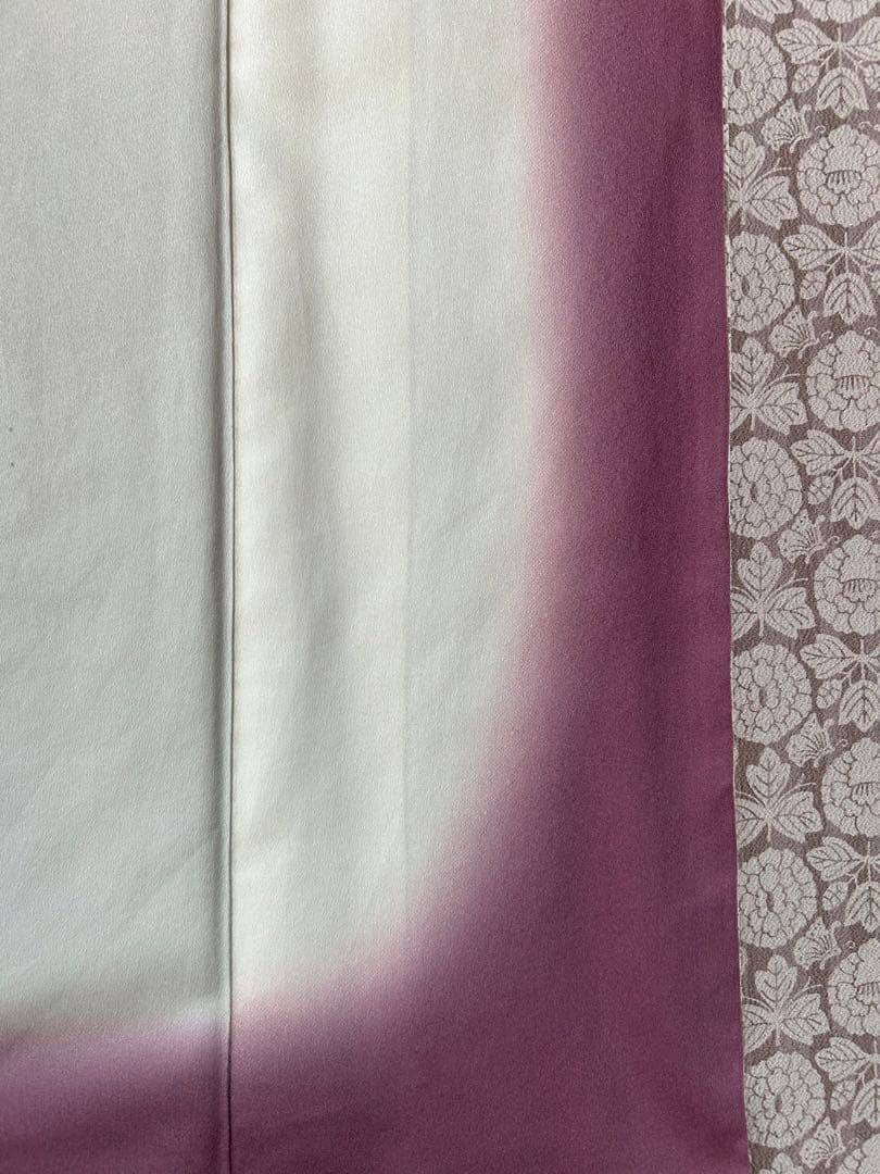 洗える着物　袷　東レシルック　さんび　手縫い　ポリエステル