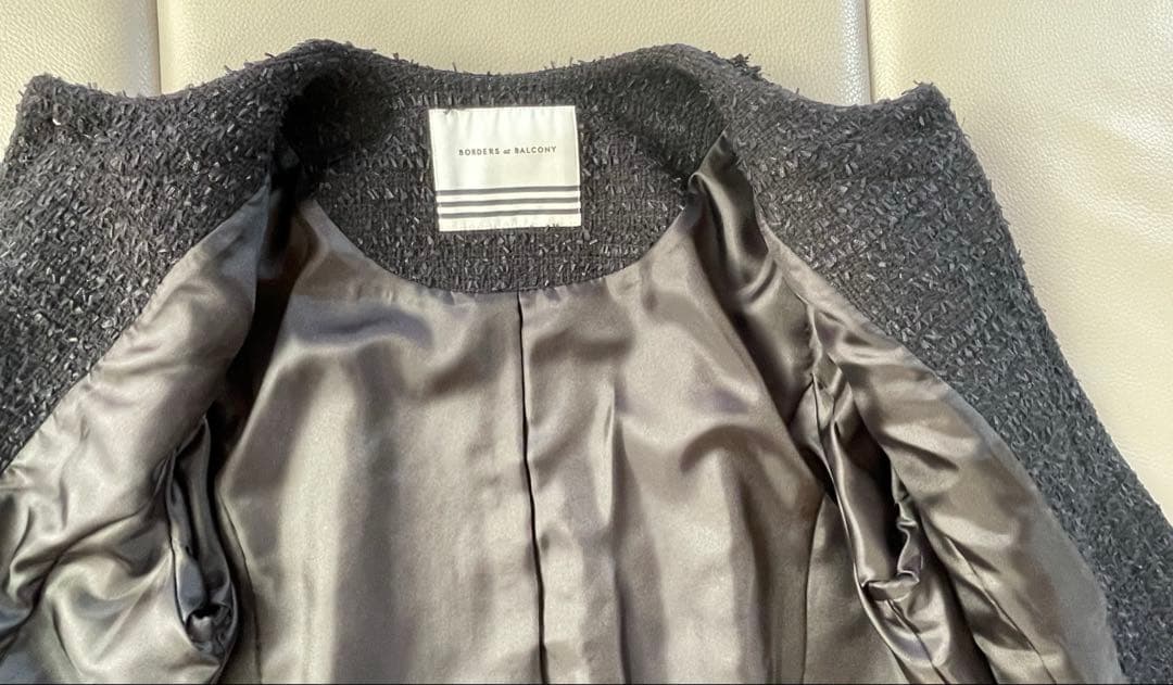 ☆未使用☆ボーダーズアットバルコニー　フリンジツイードジャケット