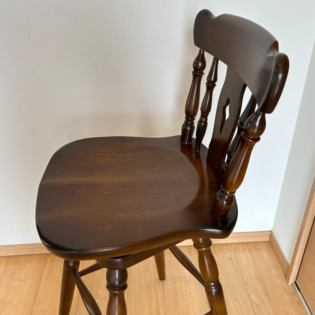 karimoku カリモク コロニアル回転式ウィンザーハイチェア1脚