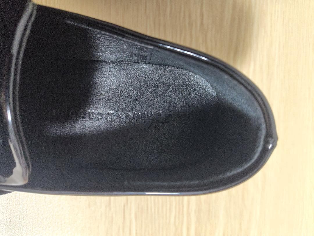 アキロン×ドノバン 厚底パールローファー 黒M Akiron × Donoban